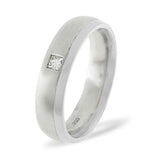 Mens 0.08ct G/vs Diamond Platinum Dress Ring