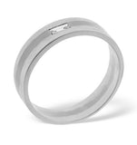 Lilly Platinum Diamond Wedding Ring 0.08ct H/si