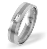 Lilly Platinum Diamond Wedding Ring 0.08ct H/si