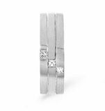 Lauren  0.07ct H/si Diamond And White Gold Wedding Ring