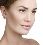 Ruby 0.73ct 9k Yellow Gold Earrings  B3275
