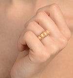 Coral 2.00ct 9k Yellow Gold Ring