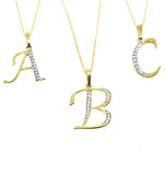 9k Gold Diamond Initial 'n' Necklace 0.05ct
