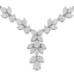 Diamond Necklace - Pyrus - 8.5ct Of H/si Diamonds In 18k White Gold