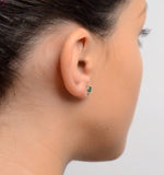Emerald 0.30ct 9k Yellow Gold Earrings