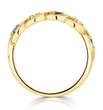 Tanzanite 2.25 X 2.25mm And Diamond 18k Gold Ring  Fet30-v