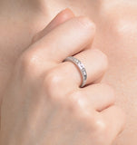 Rae Half Eternity Ring 0.20ct Diamond 9k White Gold