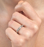Rae Half Eternity Ring 0.33ct Diamond 9k White Gold