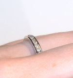 9k White Gold Diamond Eternity Ring 0.91ct