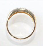 Tanzanite 0.37ct And Diamond 9k Gold Ring