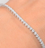 Diamond Tennis Bracelet Chloe 3.00ct H/si Claw Set In 18k Gold