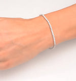 Diamond Tennis Bracelet Chloe 3.00ct H/si Claw Set In 18k Gold