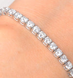 Diamond Tennis Bracelet Chloe 6.00ct H/si Claw Set In 18k White Gold