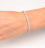Diamond Tennis Bracelet Chloe 6.00ct H/si Claw Set In 18k White Gold