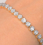 Ava Diamond Cluster Bracelet 3.00ct H/si Quality Set In 18k White Gold