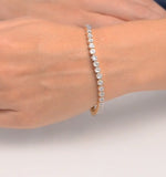Ava Diamond Cluster Bracelet 3.00ct H/si Quality Set In 18k White Gold