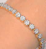 Ava Diamond Cluster Bracelet 3.00ct G/vs Quality Set In 18k White Gold