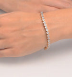 Ava Diamond Cluster Bracelet 3.00ct G/vs Quality Set In 18k White Gold