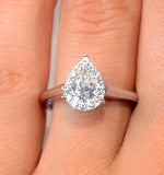 1ct Diamond And 18k White Gold Galileo Ring Ft69