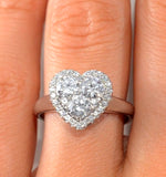 1.20ct Diamond And 18k White Gold Galileo Ring Ft70