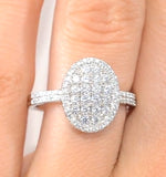 Halo Engagement Ring Galileo With 0.80ct Of Diamonds In 18k Gold Ft72