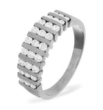 0.50ct G/vs Diamond And 18k White Gold Half Eternity - Jg29-72xuy