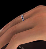 Eternity Ring Rae Diamonds H/si And Sapphire 1.40ct - 18k White Gold