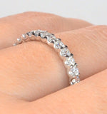 Chloe Lab Diamond Eternity Ring 18k White Gold Claw Set 1.00ct G/vs