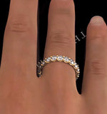 Chloe Lab Diamond Eternity Ring 18k Gold Claw Set 2.00ct G/vs