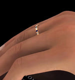 Hannah 18k Gold Sapphire 0.70ct And H/si 1ct Diamond Eternity Ring