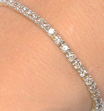 3ct Diamond Tennis Bracelet Claw Set In 9k Yellow Gold