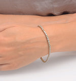 3ct Diamond Tennis Bracelet Claw Set In 9k Yellow Gold