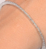 1ct Diamond Tennis Bracelet Claw Set In 9k White Gold