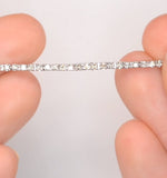 1ct Diamond Tennis Bracelet Claw Set In 9k White Gold