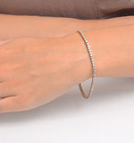 2ct Diamond Tennis Bracelet Claw Set In 9k Yellow Gold
