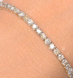 4ct Diamond Tennis Bracelet Claw Set In 9k Yellow Gold