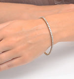 4ct Diamond Tennis Bracelet Claw Set In 9k Yellow Gold