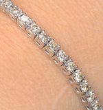 4ct Diamond Tennis Bracelet Claw Set In 9k White Gold
