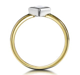 0.35ct Diamond Solitaire Princess Ring In 18k Gold