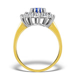 Tanzanite 7 X 5mm And 0.56ct Diamond 18k Gold Ring