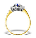 Tanzanite 6 X 4mm And Diamond 18k Gold Ring  Fet34-v