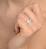 18k White Gold Diamond Ring 1.30ct H/si