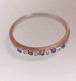 Tanzanite And Diamond 18k White Gold Ring