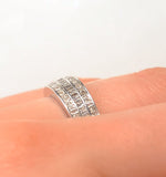 18k White Gold Brilliant H/si Diamond Ring