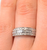 18k White Gold Brilliant H/si Diamond Ring