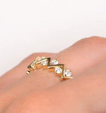 Diamond 0.50ct And 18k Gold Half Eternity Ring - N4498