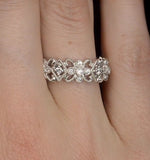 Diamond Eternity Ring - Trellis - 0.42ct Set In 18k White Gold - N4520