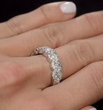 Lab Diamond Weave Ring 1ct H/si In 9k Gold - N4545y