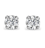 Lab Diamond Stud Earrings 1.00ct G/vs1 Quality 18k White Gold - 5.1mm