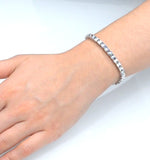 Silver Diamond Set 1.00ct Tennis Bracelet